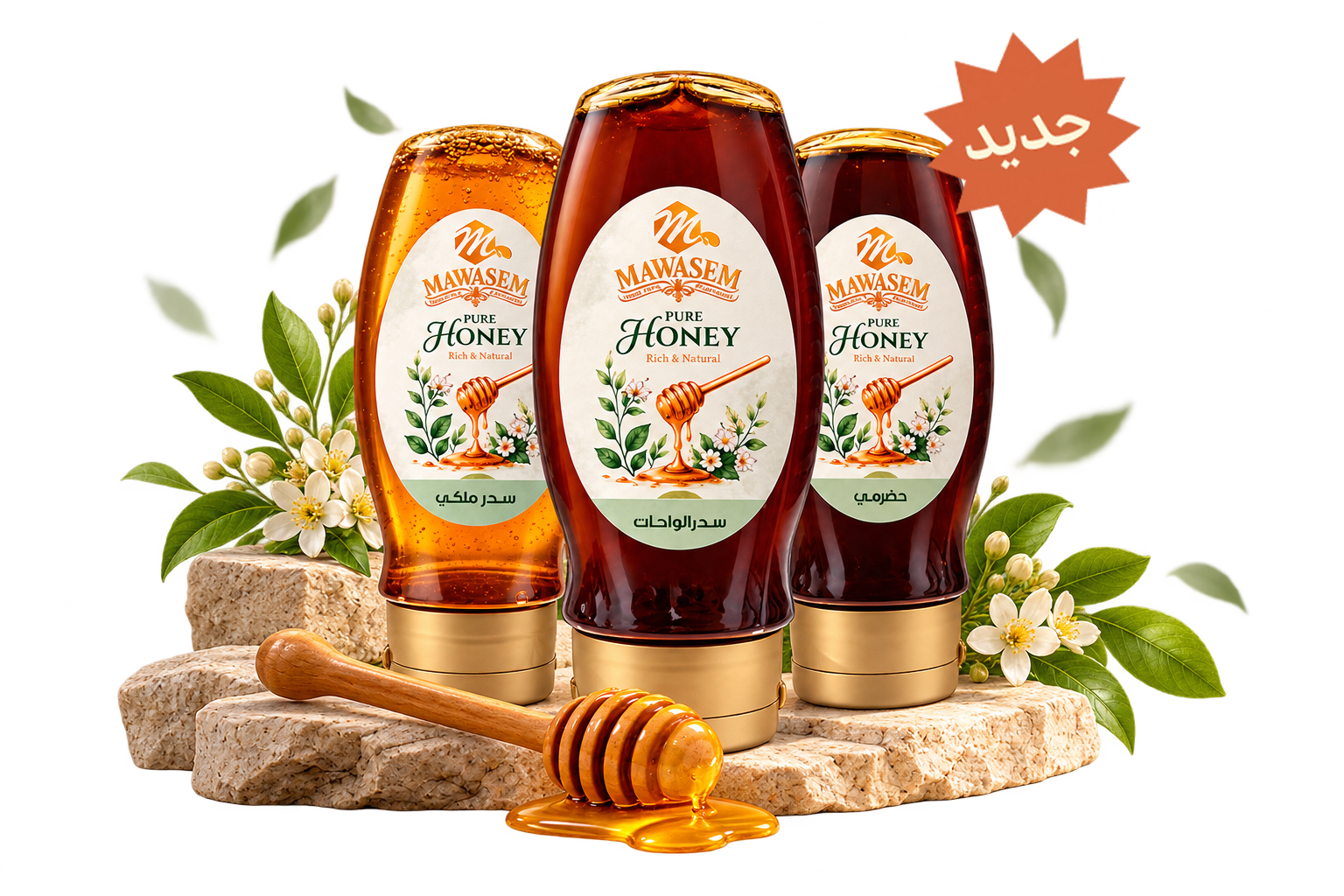 Mawasem Honey Trio with Blossoms